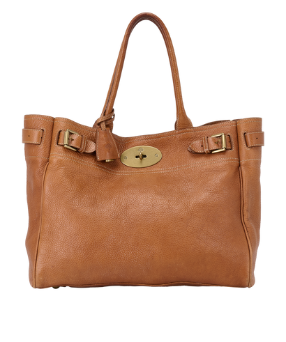 Bayswater Tote, &pound;350, Handbags, Black, Leather, Front view